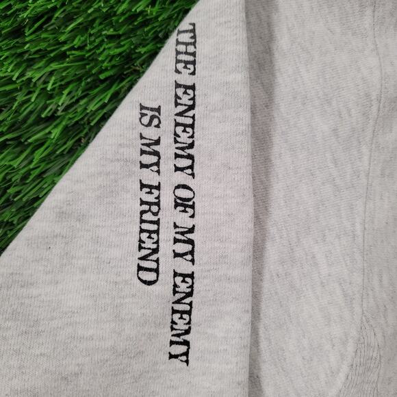 Vintage Beverly Hills Menace Gun Range Hoodie M 23x24 Champion Reverse-Weave - Picture 8 of 13